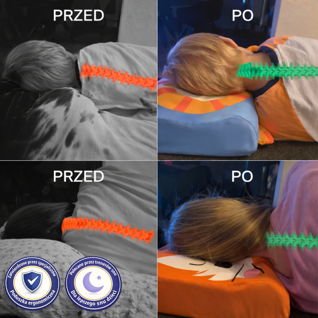Poduszka dla dzieci dla lepszego snu nocnego