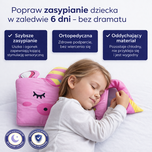 Poduszka dla dzieci dla lepszego snu nocnego