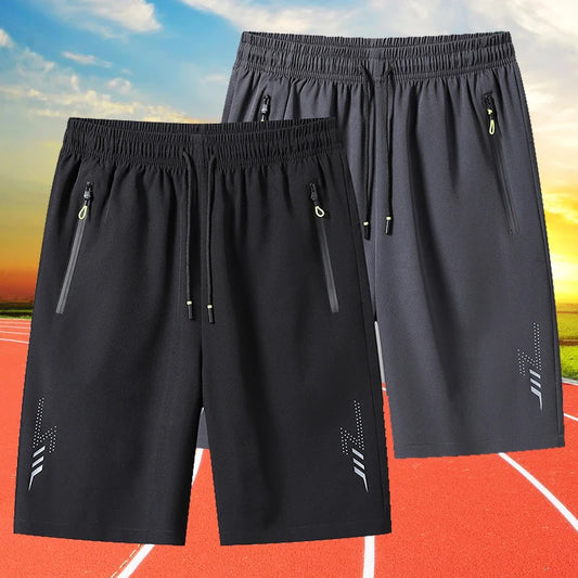 Zomer herenshorts Coole sportkleding Hardloopsportshorts Casual broeken Gym Fitness Training Jogging Korte broeken Heren Zwart Grijs