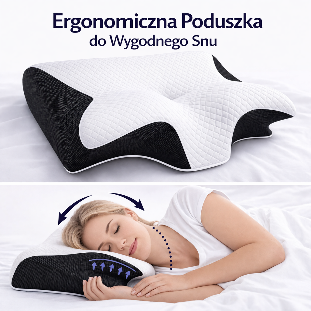 Ergonomiczna poduszka ortopedyczna na szyję
